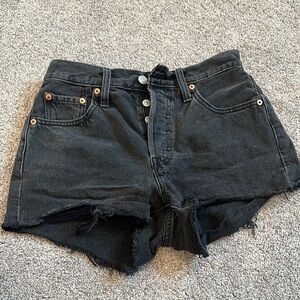 Levi's Black Jean Shorts